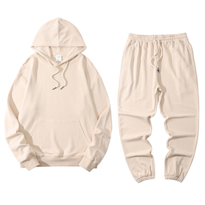 Venta al por mayor 100% algodón polar patrón sólido Plus tamaño 2 piezas conjunto niños invierno Jogger trajes con capucha de Pakistán - Product Image 5