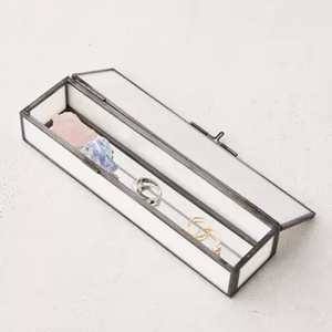 ถาดแก้วกระจกทรงกลมสีทองดีไซน์ทันสมัยน่าดึงดูดถาดสำหรับตกแต่งเครื่องประดับถาดแหวนเสิร์ฟถาดแต่งหน้า - Product Image 3