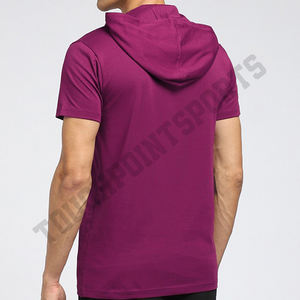 Vente en gros de pulls vintage pour hommes avec logo personnalisé, sweat à capuche uni 100% coton avec tissu en jersey à motif vintage - Product Image 3