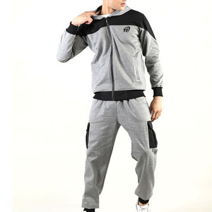 Survêtement d'entraînement de haute qualité pour hommes Logo personnalisé Design uni motif solide 100% coton bas quantité minimale de commande pour l'hiver - Product Image 1