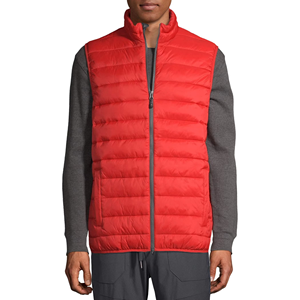 2025 OEM vente en gros hommes sans manches doudounes haute qualité hiver laine tissu haut classement tailles personnalisées couleur rouge personnalisé - Product Image 1