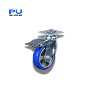 Rueda Giratoria de Poliuretano de Alta Resistencia de 6 y 8 Pulgadas con Núcleo de Hierro, Doble Rodamiento de Bolas, para Uso en Restaurantes, Llanta de Aleación de Aluminio - Product Image 5