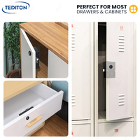 Serrure de tiroir numérique intelligente invisible Tediton, serrure de placard, application Ttlock, serrure de casier à carte RFID, serrure de cabinet cachée