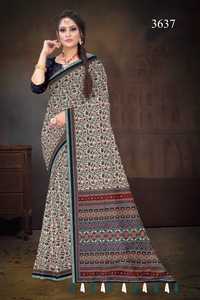 Dola jazi saree saree Multi Broderie Travail Avec Running Work Blouse viscove jazi patta - Product Image 6