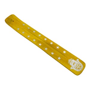 Soporte de palo de incienso de madera con diseño de Hamsa, receptor de cenizas hecho a mano para aromaterapia, meditación, Yoga, decoración, venta al por mayor de La India - Product Image 4