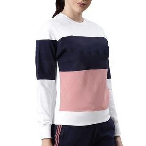 Derniers sweat-shirts décontractés pour femmes en patchwork, vêtements d'hiver, fabricants d'usine, couleur unie, sweat-shirt chaud pour femmes - Product Image 2