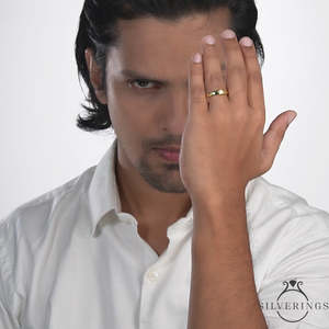 Silverings - Anillo de Plata de Ley 925 con Circonita, Diseño Rey de Mi Corazón, para Uso Diario, Platino con Baño de Rodio - Product Image 2