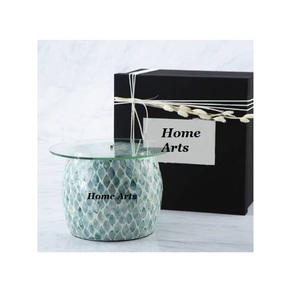 Mother of Pearl Cake Stand With Glass <b>Top</b> Exclusive Quality Round Shape Cake Server Ffor <b>Birthday</b> Party Decorations Use - Product Image 6