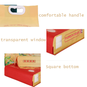 Sac d'emballage à soufflet latéral mat avec poignée en plastique pour l'emballage d'aliments pour l'aquaculture, d'aliments pour poissons et d'aliments pour crevettes - Product Image 5