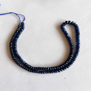 ลูกปัดแซฟไฟร์สีฟ้าธรรมชาติลูกปัดลูกปัดกลมแบบพม่า AAA ความแวววาวที่มีสีที่ยอดเยี่ยมลูกปัดหินที่ไม่ซ้ำใคร - Product Image 6