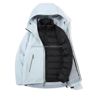 Chaqueta Premium Unisex 3 en 1, Transpirable, Impermeable, Talla Grande, Ecológica, con Capucha, Tejido Suave, Cierre de Cremallera - Product Image 1