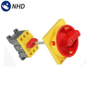 Isolateur de commutateur NHD 32A 3 pôles 67x67mm montage sur rail DIN IP66 690V CE/cULus/Modèle certifié NDS-303G5DL1 - Product Image 3