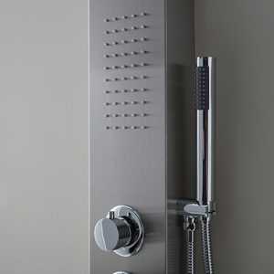 ชุดฝักบัวอาบน้ำสแตนเลสพร้อมหัวฉีดโครเมี่ยมไฮโดรมาสสาจ - Product Image 3