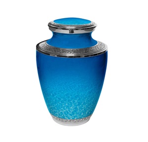 10.5 Inch Aluminum <b>Stone</b> Finished Cremation Urn for Sacred Human Ashes Premium Quality Keepsake Urn for Sale - Product Image 6
