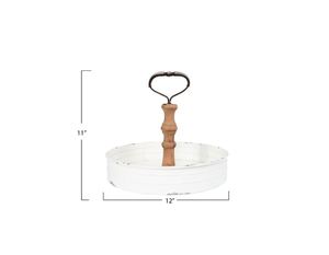 Plateau décoratif en métal blanc moderne et luxueux avec poignée pour maison hôtel Restaurant Bar ustensiles de cuisine décoration de table vente chaude 2023 - Product Image 3