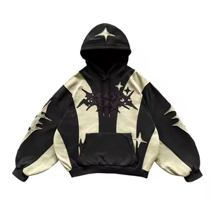 High Quality 430gsm 100% Organic Cotton Distressed Eco-Friendly Fleece Winter Men's Streetwear Acid <b>Wash</b> Hoodies - Product Image 3