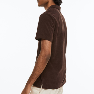 2025โปโลสำหรับผู้ชายเสื้อโปโลแบบเรียบง่ายปักโลโก้ได้ตามต้องการ - Product Image 4