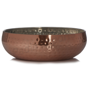 Cuenco belga de cobre y martillado, elegante comedor y entretenimiento, cuenco metálico - Product Image 2