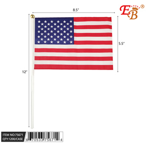 12 \ "USA Main Arc-En-Ciel Drapeau 1200PCS 100DZ/CS Impression Numérique Nylon Plastique Polyester Vinyle Soie Automobile Assurance Industrie - Product Image 1