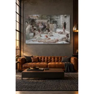 Impresión en lienzo de Fida Alma Tadema: Mujeres durmiendo en un patio de mármol - Product Image 2