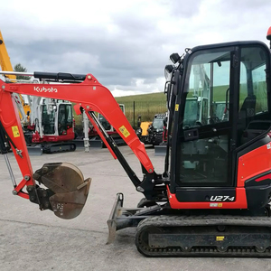 Excavatrice sur chenilles Kubota U27-4 avec un poids opérationnel de 5 tonnes, neuve ou d'occasion, composants clés incluant le moteur, la pompe, la boîte de vitesses - Product Image 1