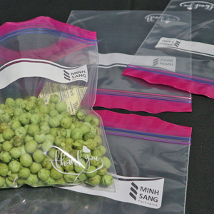 Bolsa de alimentos con doble cremallera biodegradable de primera calidad para almacenamiento fresco Bolsas resellables ecológicas para aperitivos Frutas y verduras - Product Image 1