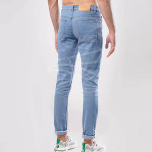 Nouveau style de pantalons en jean pour hommes à usage extérieur, couleur unie délavée de meilleure qualité, pantalons en jean pour hommes à bas prix - Product Image 3