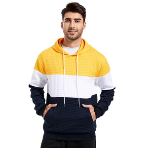 Nouveau Style hommes vêtements mode sweat à capuche décontracté ample sweat à capuche hommes couleur unie sweat à capuche hauts - Product Image 2