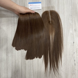 Mejor Combo 100% Extensiones de cabello humano virgen vietnamita Trama y cierre para la fabricación de pelucas - Product Image 5