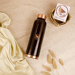 Bouteille d'eau en cuivre pur, écologique et étanche |   Grande capacité portable |   Bouteille de boisson santé ayurvédique pour les États-Unis et le Canada | - Product Image 2