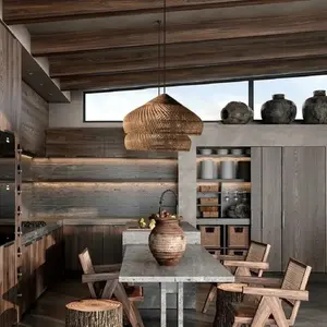 โคมไฟหวาย Zadie ดีไซน์หรูหราสไตล์ฟาง สำหรับตกแต่งบ้าน - Product Image 6