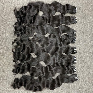 HVN Natural Wavy Raw Bundles Type de cheveux vietnamiens 100% Style de cheveux humains - Product Image 1