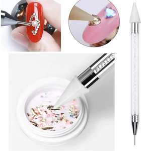 ชุดคริสตัลตกแต่งเล็บสีน้ำเงิน 21 ช่อง พร้อมปากกาติดเล็บ - Product Image 3