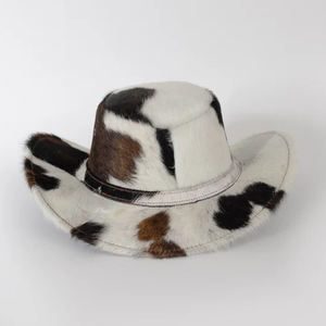 Vente directe d'usine, chapeaux en cuir de vachette de haute qualité, meilleur design, fournisseur direct d'usine, matériau durable, chapeaux en cuir de vachette fabriqués - Product Image 3