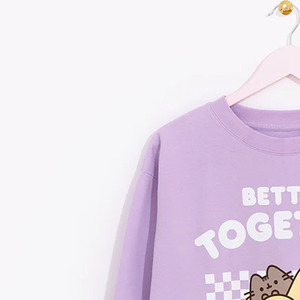 เสื้อพูลโอเวอร์ Pusheen แบบสวมใส่ได้ทั้งชายและหญิง ทรงปกติ คอตั้ง สไตล์ลำลอง สำหรับฤดูหนาว ถักจากผ้าฝ้าย 100% ป้องกันขนร่วง แห้งเร็ว - Product Image 3