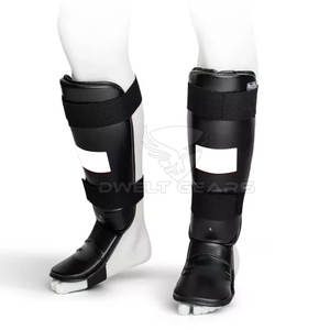 Espinilleras de cuero baratas del fabricante de Pakistán para adultos Producto de boxeo MOQ bajo - Product Image 1