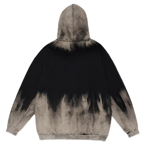 Vente en gros OEM du nord Vente en gros de sweats à capuche surdimensionnés de bonne qualité Sans ficelle Sweat à capuche noir délavé à l'acide Unisexe Hommes Femmes Poids lourd - Product Image 5