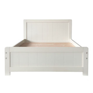 Single <b>bed</b> bedroom furniture pine material java and white color <b>modern</b> <b>bed</b> customize requirement customer. - Product Image 5