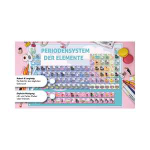 แผ่นรองโต๊ะเด็กพร้อมตารางธาตุสำหรับผู้ที่ชื่นชอบวิชาเคมี - Product Image 3