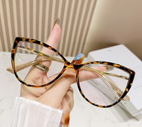 Gafas fotocromáticas de ojo de gato con montura óptica antiluz azul TR90, Material de acetato, gafas de ojo de gato para mujer al por mayor
