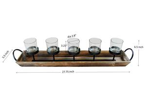 New Design Metal and Wooden <b>Tealight</b> <b>Holder</b> Hot Selling <b>Tealight</b> Votive for Home Decoration Wholesale - Product Image 3