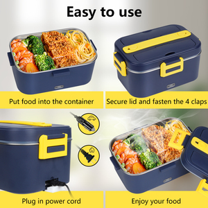 Fiambrera eléctrica de estilo nórdico a precio de fábrica, contenedor de comida para niños y adultos, calentador de alimentos portátil, fiambrera eléctrica con autocalentamiento - Product Image 4