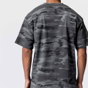 T-Shirt Homme Camo Coupe Ample Surdimensionné Coton Polyester Streetwear Sublimation Camo Imprimé Manches Courtes Décontracté Respirant Tee - Product Image 4