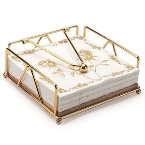 Gold Plated Napkin Stand <b>Wedding</b> Event Table decoration Centerpiece Item <b>Tissue</b>/Napkin Holder Stand Table Accessories - Product Image 3