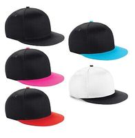 Gorra de Béisbol Plana Ajustable con Cierre a Presión, 100% Algodón, Transpirable e Impermeable, Colores y Logotipo Personalizables, Deportiva e Informal