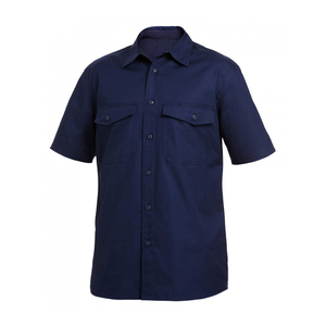 Vêtements de travail durables pour hommes, en polycoton, à manches courtes, décontractés, pour le printemps et l'automne, pour l'extérieur, pour les mécaniciens, uniformes industriels - Product Image 4