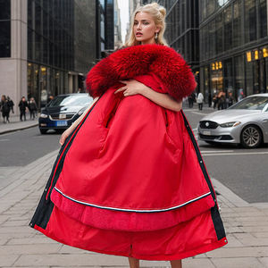 2024 xuyên biên giới của phụ nữ quá khổ bảo hộ lao động Parka 3-trong-1 dày xuống áo Bông - Product Image 2