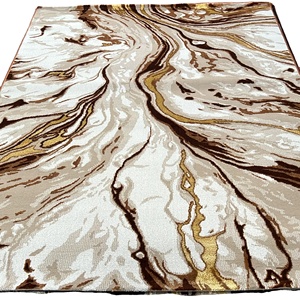 Alfombras Turcas Modernas de Polipropileno Tejidas a Máquina, Alfombras de Yute de Alta Calidad Resistentes a las Manchas, de Pelo Alto, Abstractas, para Dormitorio y Hogar - Product Image 1