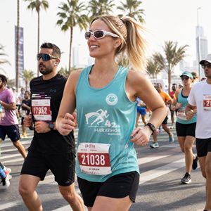 Camiseta de Sublimación Personalizada para Mujer, para Maratón, Carrera de 42k, Evento Deportivo, Chaleco de Equipo, Camiseta de Club de Running - Product Image 2