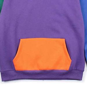 Precio al por mayor invierno hombres 100% algodón manga larga pulóver sudaderas con capucha nuevo diseño básico contraste Color bordado - Product Image 4
